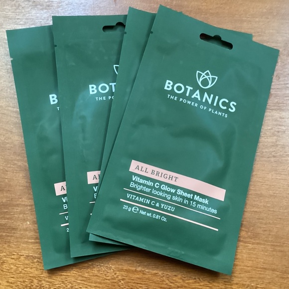 Botanics The Power of Plants All Bright Vitamin C Glow Sheet Mask Bundle - Picture 2 of 7